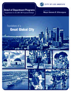 CITY OF LOS ANGELES  Detail of Department Programs Supplement to the[removed]Proposed Budget  Foundations of a