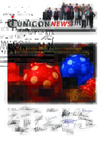 NEWS Kundenzeitschrift der IC Unicon AG Wir wünschen Ihnen und Ihren Angehörigen schöne Weihnachten und ein erfolgreiches neues Jahr.