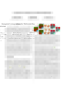 Geospatial Correspondences for Multimodal Registration Diego Marcos University of Zurich Raffay Hamid DigitalGlobe Inc.