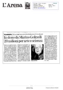N° e data : 2011 Diffusione : 46087 Periodicità : Quotidiano LIArena_111212_56_7.pdf Web Site: http://www.larena.it