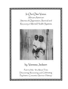 For permission to use or duplicate this manuscript, please contact Vanessa Jackson P.O. Box 10796,Atlanta, GAThe content of this publication does not necessarily reflect the views or p