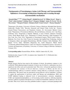 Functional Foods in Health and Disease 2011, 1(9):Open Access Page 310 of 378