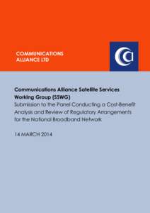 COMMUNICATIONS ALLIANCE LTD  Communications Alliance Satellite Services Working Group (SSWG)