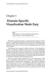Domain-Specific Visualization Made Easy  Chapter 1 Domain-Specific Visualization Made Easy