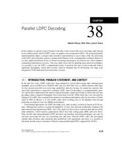 CHAPTER  38 Parallel LDPC Decoding