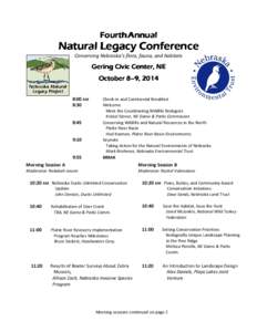 Microsoft Word - NaturalLegacyConf2014_agenda