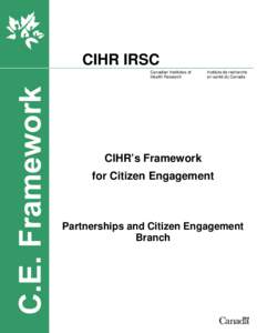 CIHR IRSC Canadian Institutes of Health Research Instituts de recherche en santé du Canada