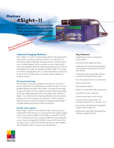 Matrox  4Sight-II Compact, industrial computer with desktop PC performance for machine vision, medical imaging and video