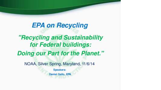 EPA on Recycling 