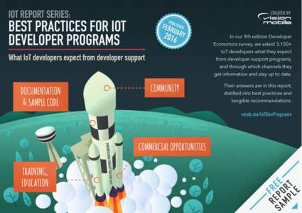 IoT Report Series | Best Practices for IoT Developer Programs | © VisionMobile 2016 | All rights reserved | Report sample Get in touch or purchase the full report at: http://vmob.me/IoTDevPrograms 1  About VisionMobile