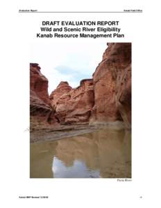 Microsoft Word - Kanab Draft Wild and Scenic Rivers Report122005.doc