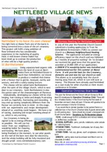 Nettlebed Village News Issue Number 16  Autumn 2014 NETTLEBED VILLAGE NEWS
