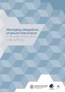 Managing allegations of sexual misconduct in SA education and care settings  Acknowledgments