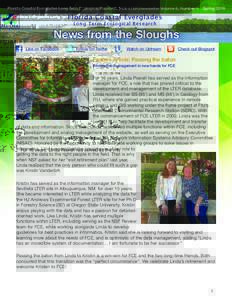 Florida Coastal Everglades Long Term Ecological Research (FCE LTER)Newsletter Volume 6, Number 1 SpringFlorida Coastal Everglades Long Term Ecological Research  News from the Sloughs