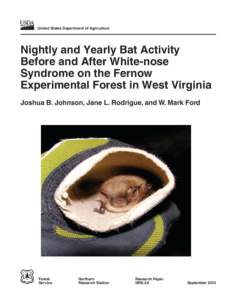 Nightly and yearly bat activity before and after white-nose syndrome on the Fernow Experimental Forest in West Virginia