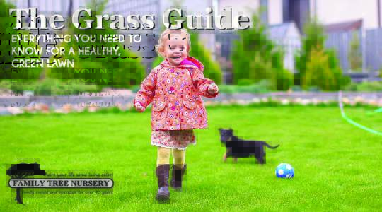 The Grass Guide EVERYTHING YOU NEED TO KNOW FOR A HEALTHY, GREEN LAWN  1