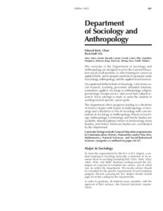 sociology and anthro