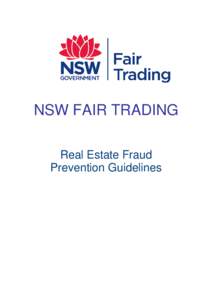 Real Estate fraud prevention guidelines