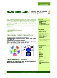 Systems design 2012_Mise en page:48 Page216  Software engineering MANYCORELABS