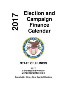 2016 Election & Campaign Finance Calendar