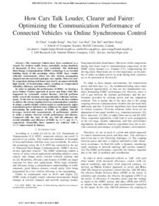 How Cars Talk Louder, Clearer and Fairer: Optimizing the Communication Performance of Connected Vehicles via Online Synchronous Control