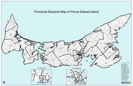 Provincial Electoral Map of Prince Edward Island  North Cape Campbells Cove