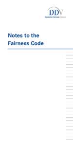 Notes to the Fairness Code Contents  2