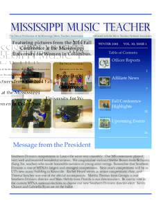 Music Teachers National Association / University of Southern Mississippi / Hattiesburg /  Mississippi / Jackson /  Mississippi