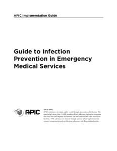 APIC Implementation Guide  Guide to Infection Prevention in Emergency Medical Services