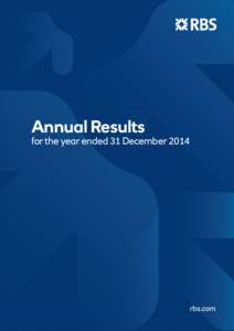 Annual Results  for the year ended 31 December 2014 rbs.com
