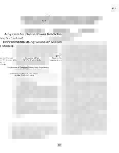 A System for Online Power Prediction in Virtualized Environments Using Gaussian Mixture Models