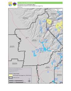 U. S. Fish and Wildllife Service  Sacramento Fish and Wildlife Office Proposed Critical Habitat for the Sierra Nevada Yellow-legged Frog Butte County