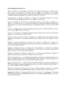 Recent Publications from the NTI Ahn, S. K.; Pickel, D. L.; Kochemba, W. M.; Chen, J. H.; Uhrig, D.; Hinestrosa, J. P.; Carrillo, J. M.; Shao, M.; Do, C.; Messman, J. M.; Brown, W. M.; Sumpter, B. G.; Kilbey, S. M., “P