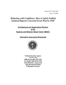 Redacting with Confidence:  How to Safely Publish Sanitized Reports Converted from Word to PDF
