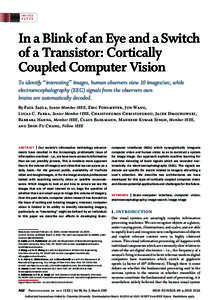 INVITED PAPER In a Blink of an Eye and a Switch of a Transistor: Cortically Coupled Computer Vision