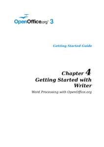 Getting Started Guide  4 Chapter Getting Started with