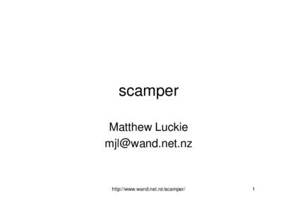 scamper Matthew Luckie  http://www.wand.net.nz/scamper/