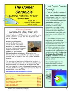 Local Crash Causes Damage The Comet Chronicle