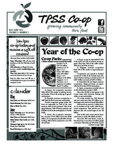 May/June 2012 Volume 3 • Number 3 join tpss co-op today and receive a 20% off