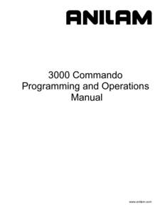 3000 Commando P & O Manual