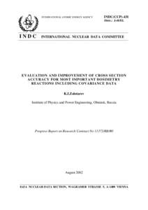 INTERNATIONAL ATOMIC ENERGY AGENCY  INDC(CCP)-431 Distr.: J+R/EL  _________