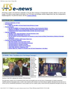 ITS-Davis e-news: Issue 27, May 2006