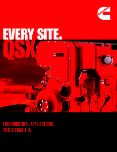 EVERY SITE. tm QSX  For industrial applications