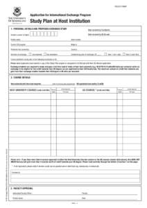 FACULTY STAMP  Application for International Exchange Program Study Plan at Host Institution 1. PERSONAL DETAILS AND PROPOSED EXCHANGE STUDY