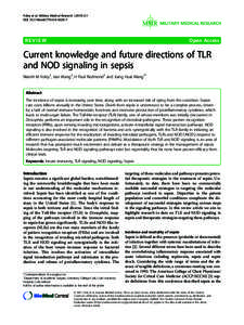 Current knowledge and future directions of TLR and NOD signaling in sepsis