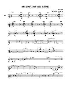 four strings for todd reynolds »¡™º & 44 q  Violin