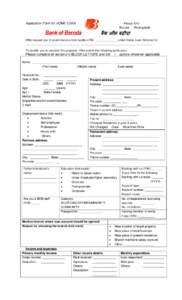 Application Form for HOME LOAN  Please Affix Recent