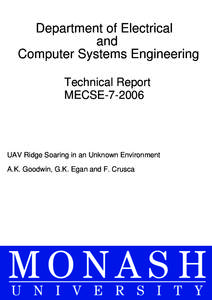 Department of Electrical and Computer Systems Engineering Technical Report MECSE[removed]