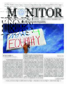 In This Issue: Column, Page 3 | Electoral College Debate, Page 4 | Protesting MMC Vs. NYC, Page 5  MARYMOUNT MANHATTAN COLLEGE’S STUDENT NEWSPAPER VOLUME 19 ISSUE 6, DECEMBER 5, 2016
