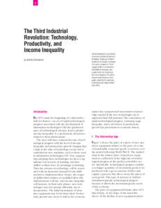 2  The Third Industrial Revolution: Technology, Productivity, and Income Inequality
